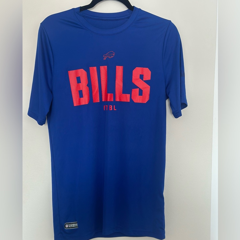 Buffalo Bills NFL Combine Authentic Men’s T-Shirt Blue Size Medium
